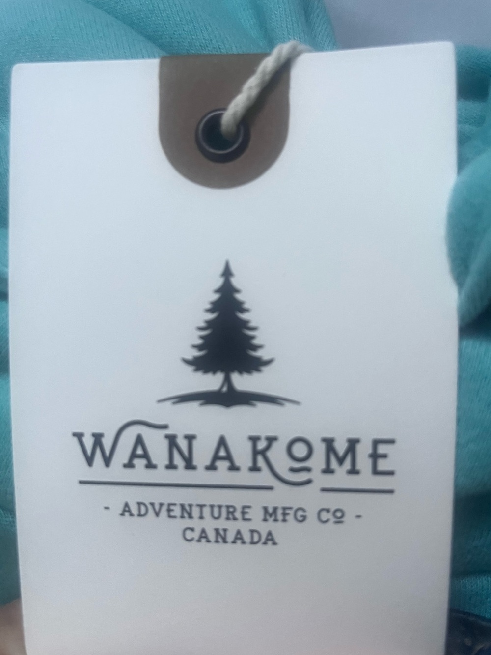 Wanakome Teal Hooded Fleece Jacket - Picture 4 of 4
